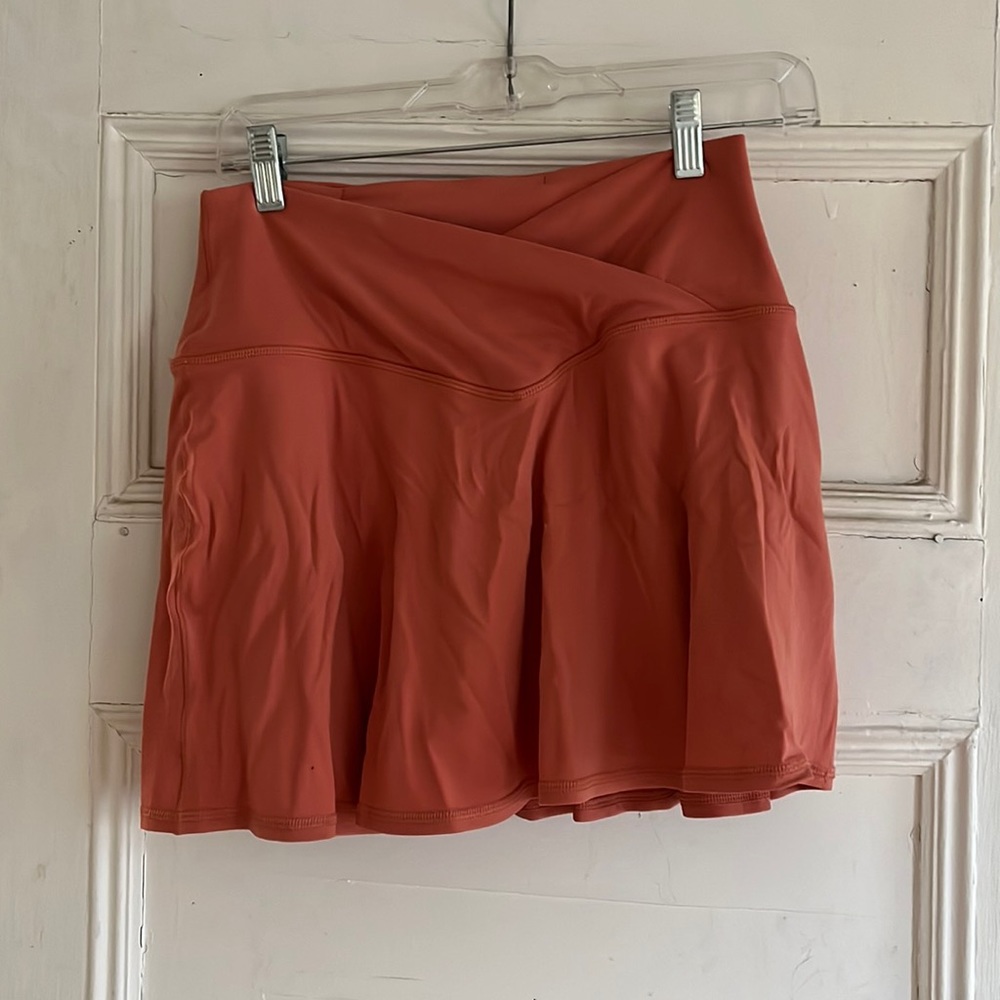 Aerie pink crossover tennis active skirt